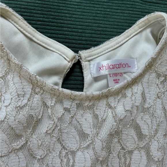 Girls cream dress - Picture 2 of 4